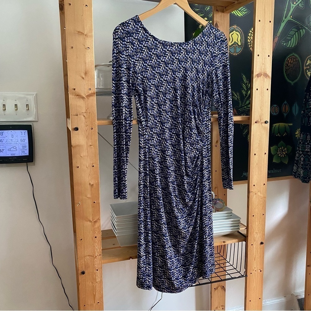 Seraphine Purple Printed Cassie Maternity Dress 6 - Picture 5 of 16